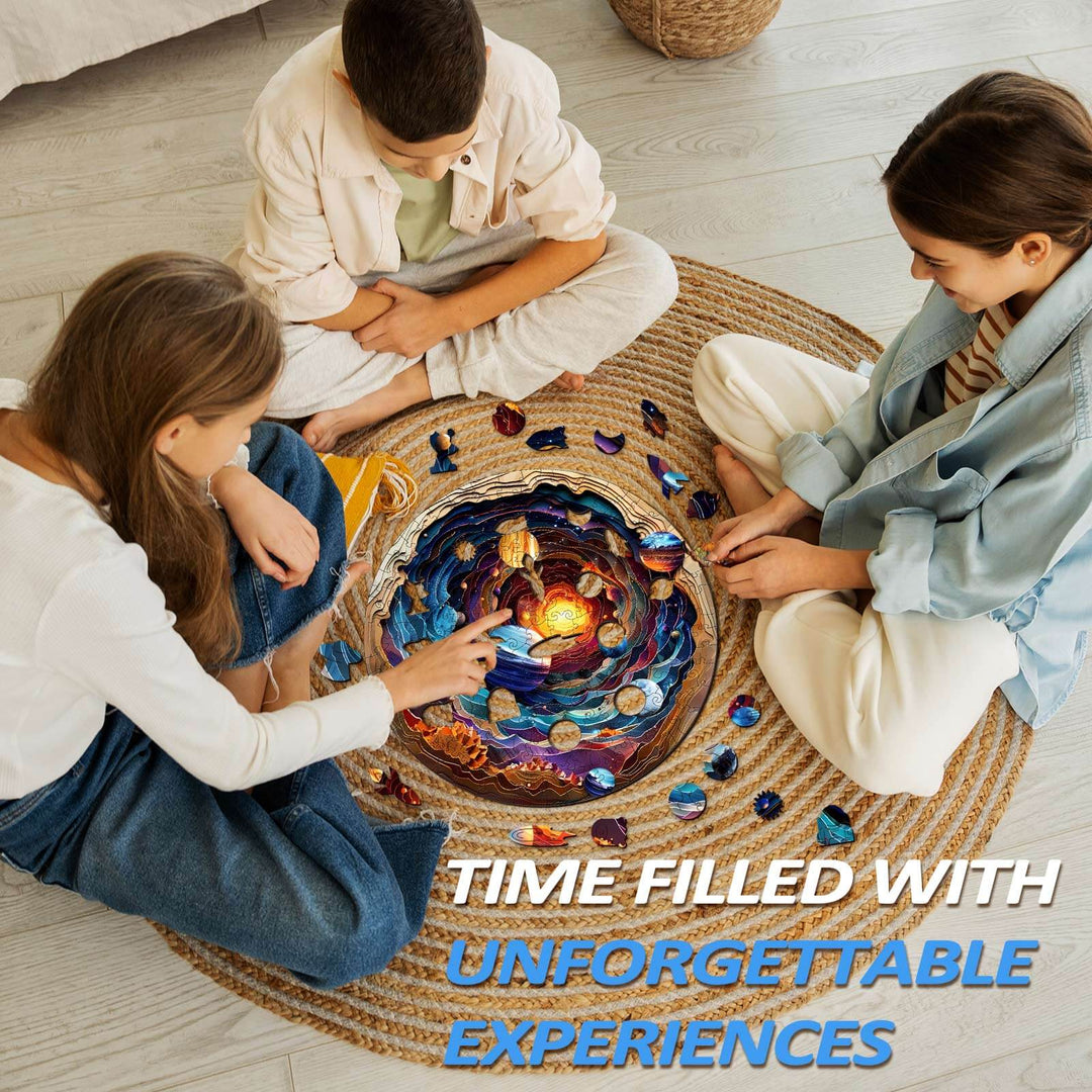 3D Planet Wooden Jigsaw Puzzle - Woodbests