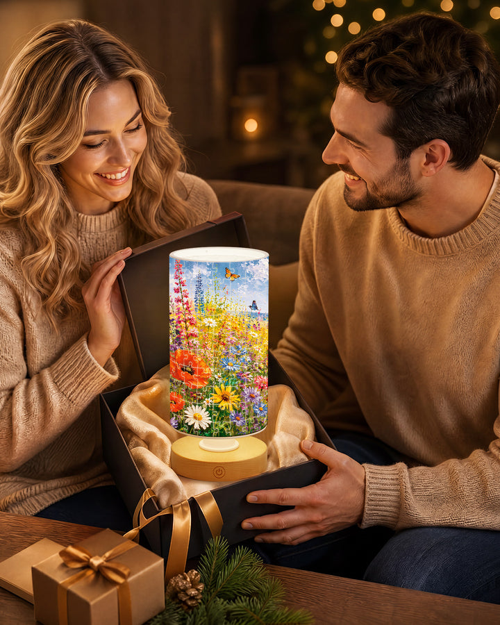 DIY Dimmable Acrylic Puzzle Lamp -Summer Meadow in Bloom