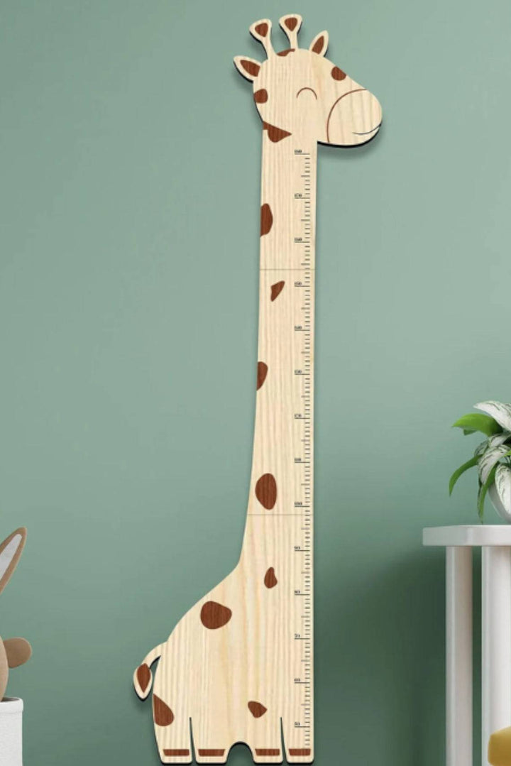 Personalized Wooden Giraffe Growth Chart Height Ruler - By Woodbests