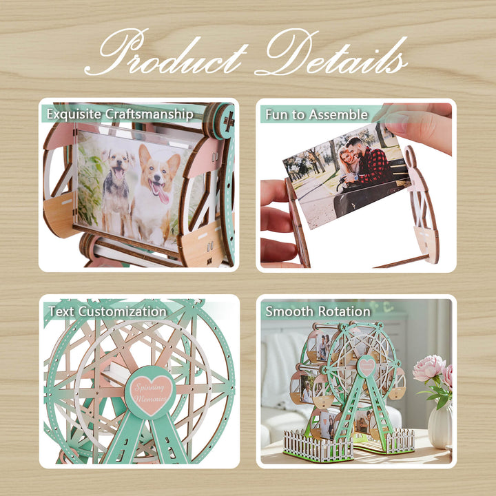 Fresh Mint – DIY 3D Wooden Photo Frame Ferris Wheel