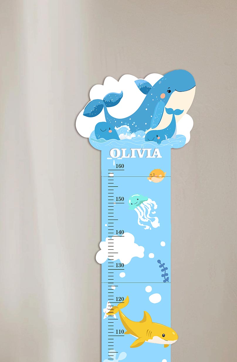 Personalized Wooden Ocean Growth Chart Ruler
