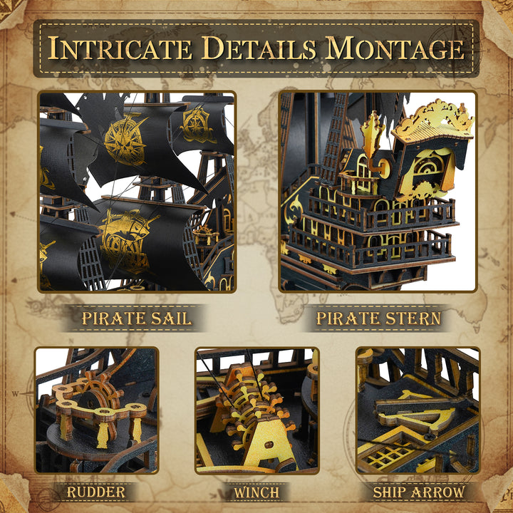 3D Wooden Mechanical Kit - Midnight Knight