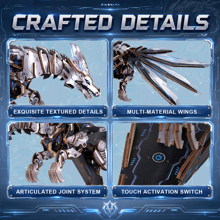 3D Wooden Mechanical Kit - Mechanical Dragon