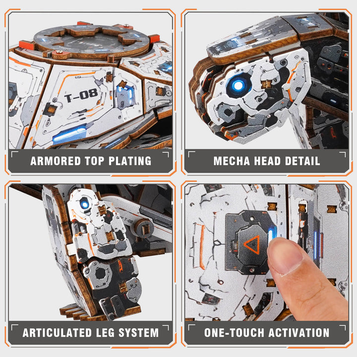3D Wooden Mechanical Kit - Mecha Turtle