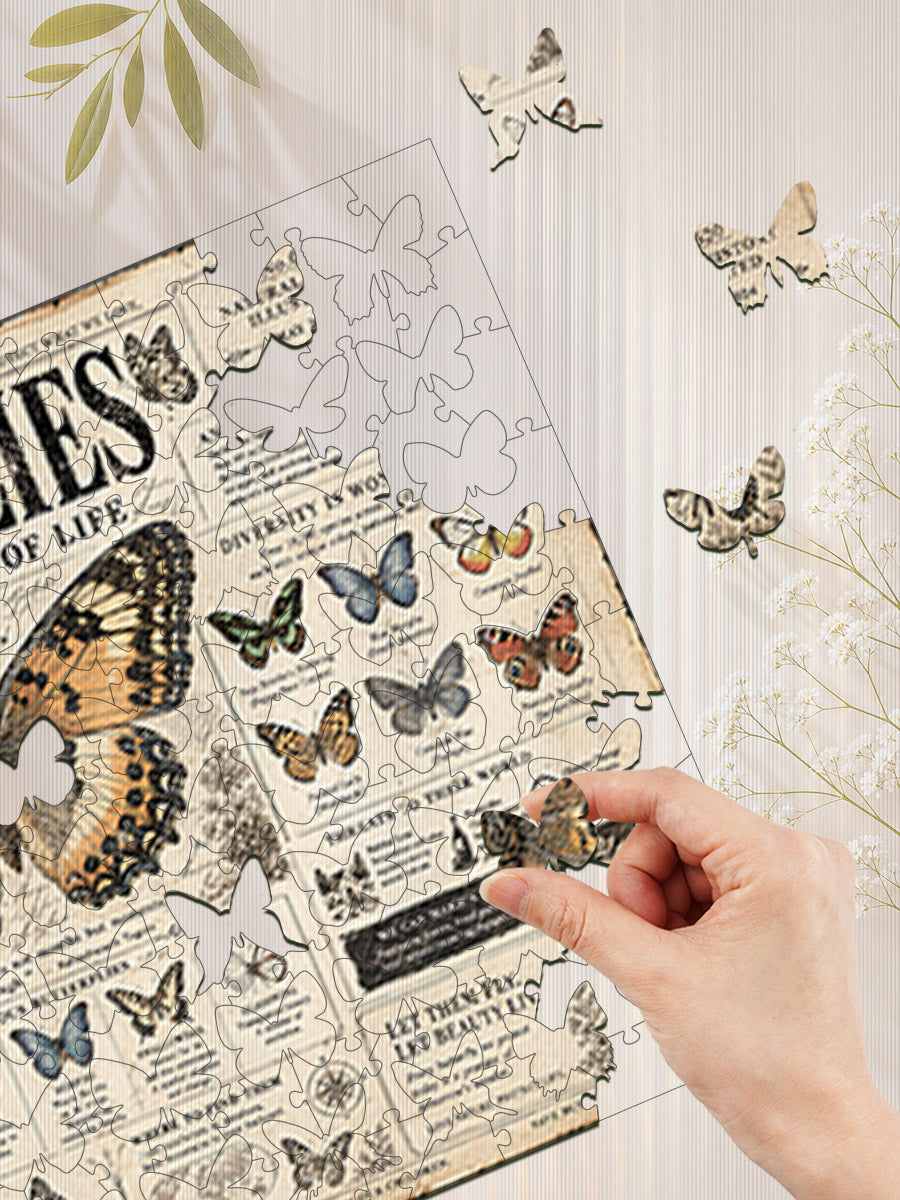Schmetterlingsjournal - Morphendes Lentikularpuzzle