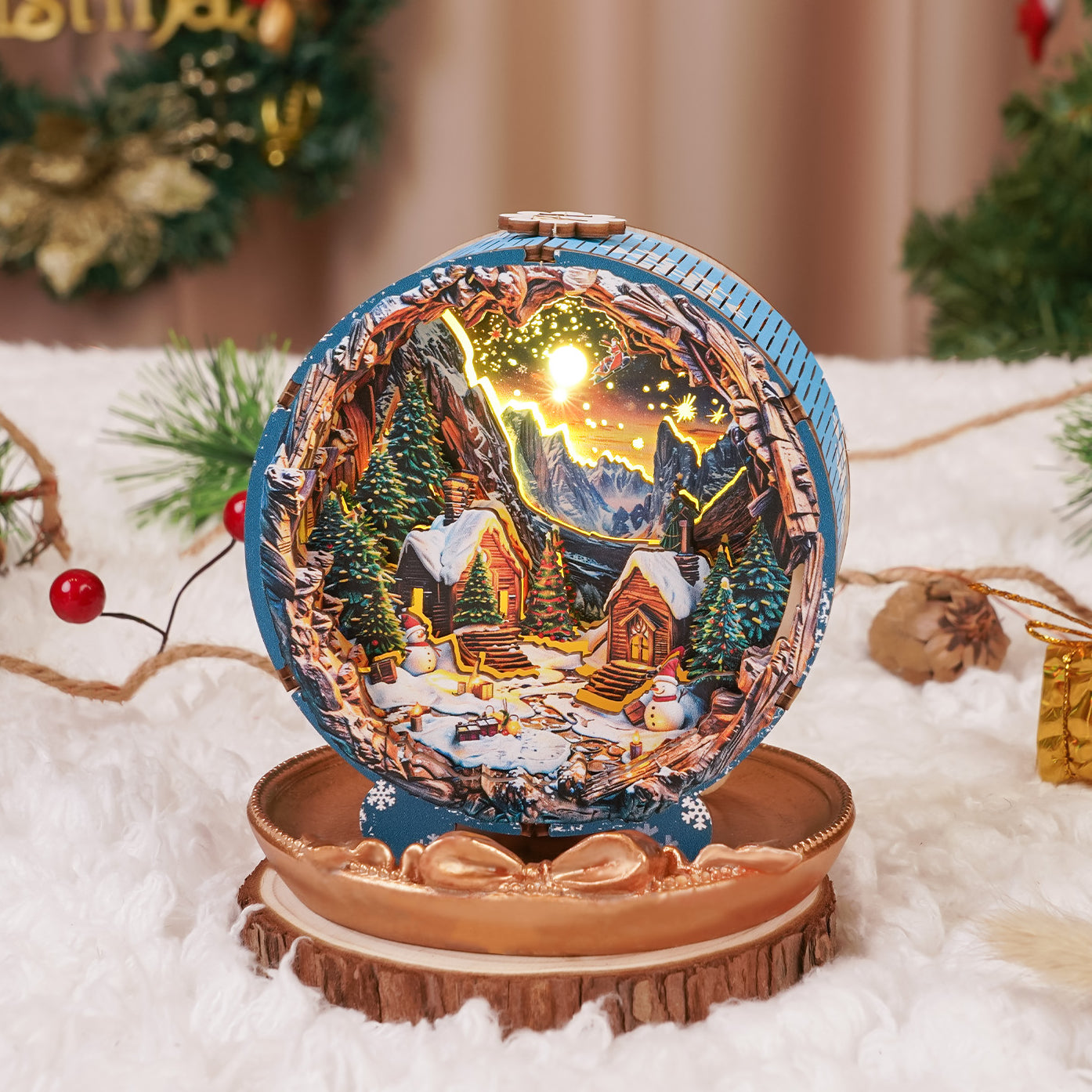 Woodbests 3D Wooden Puzzle Night Light, 3D Puzzle Night Lamp