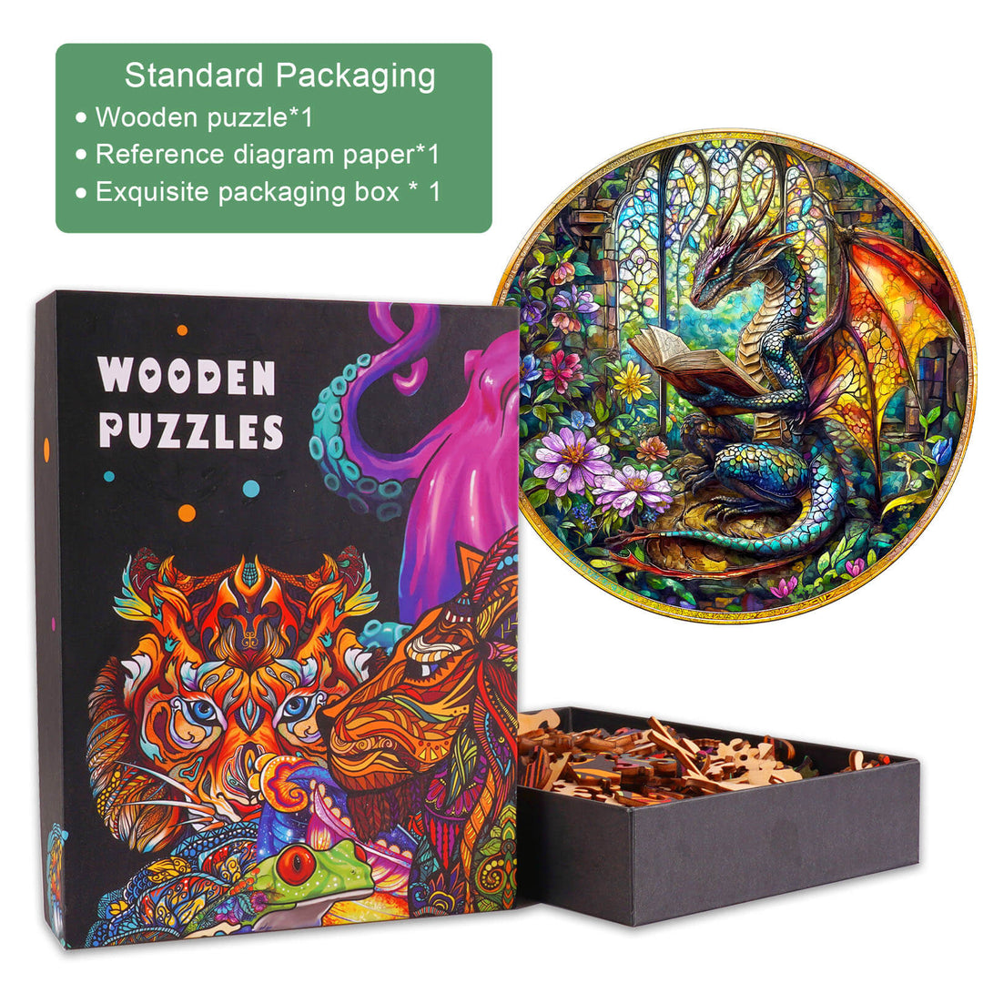 Mysterious Dragon Wooden Jigsaw Puzzle