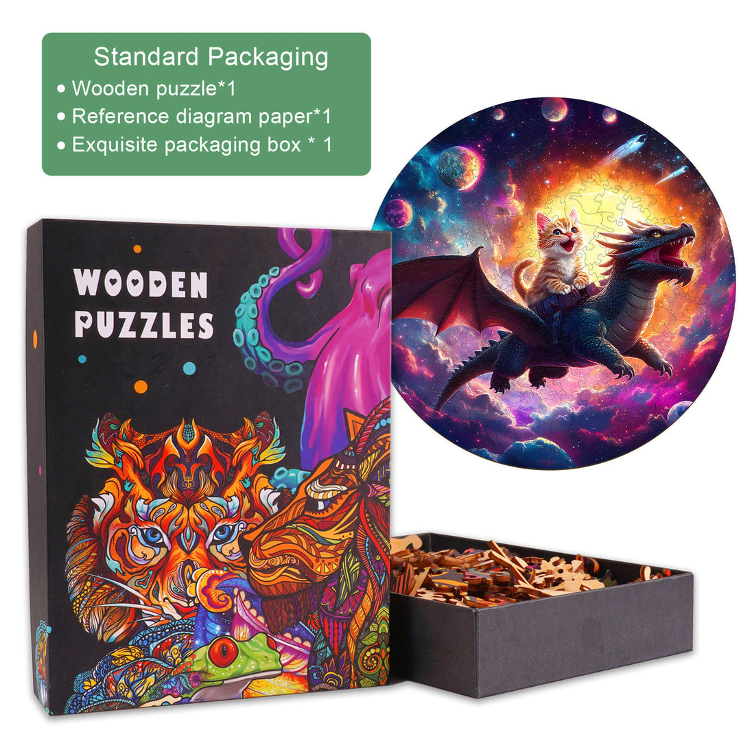 Puzzle en bois Yin Yang Fox-1