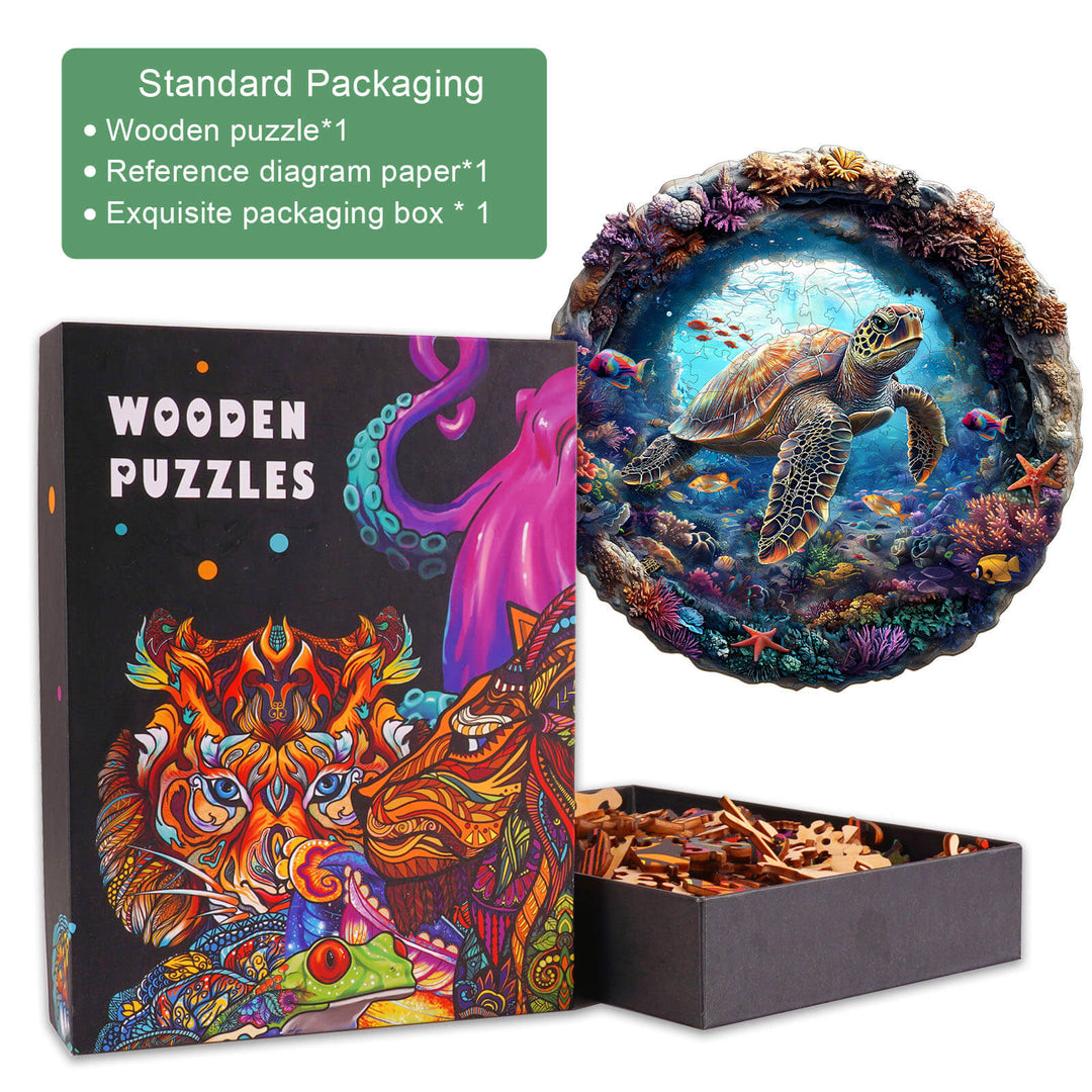 3D Turtle Wooden Jigsaw Puzzle