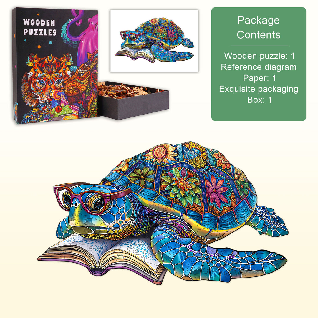 Reading The Ocean Wooden Jigsaw Puzzle