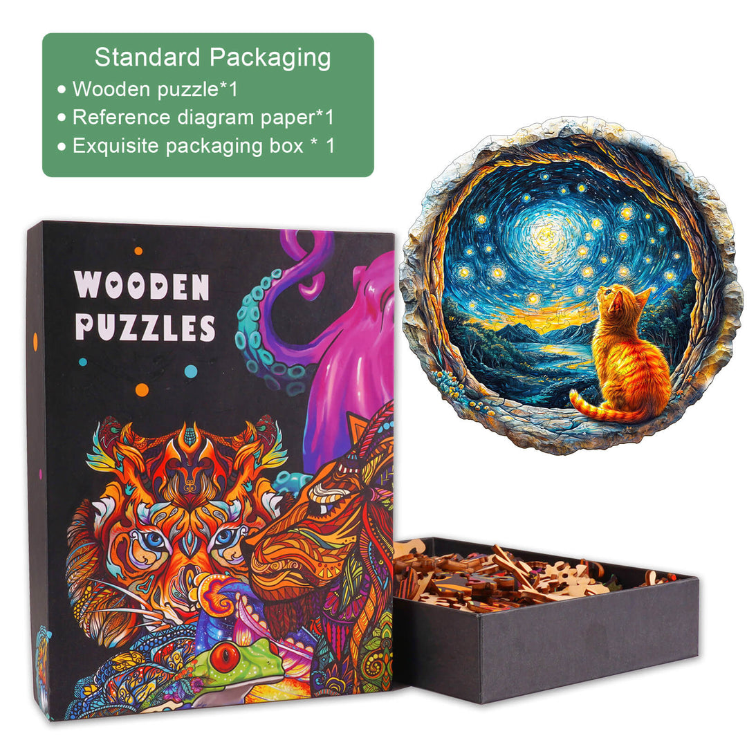 3D Starry Dream Wooden Jigsaw Puzzle