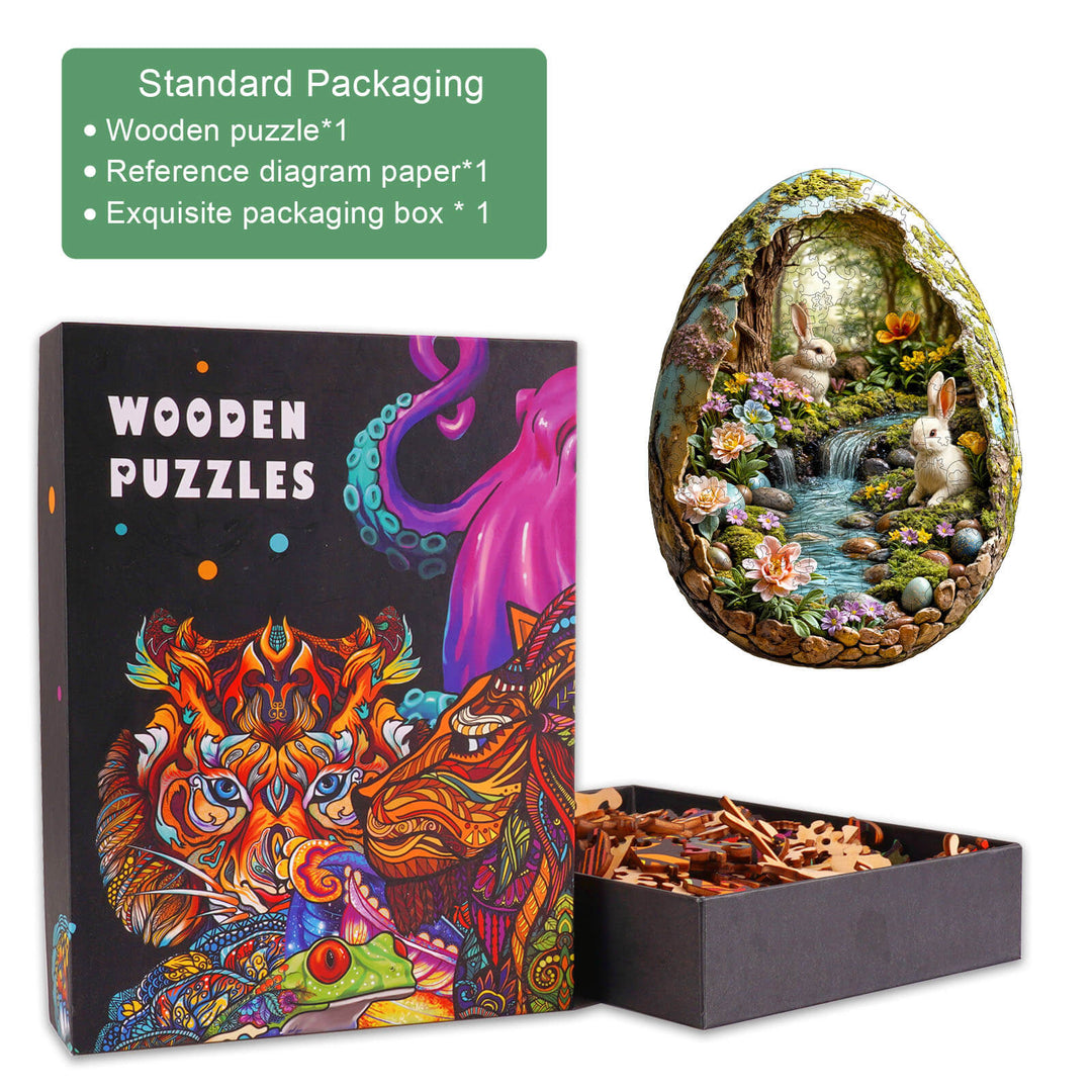 3D Wonderland Easter -1  Wooden Jigsaw Puzzle