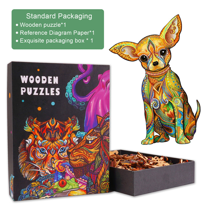 Chihuahua Wooden Jigsaw Puzzle - Woodbests
