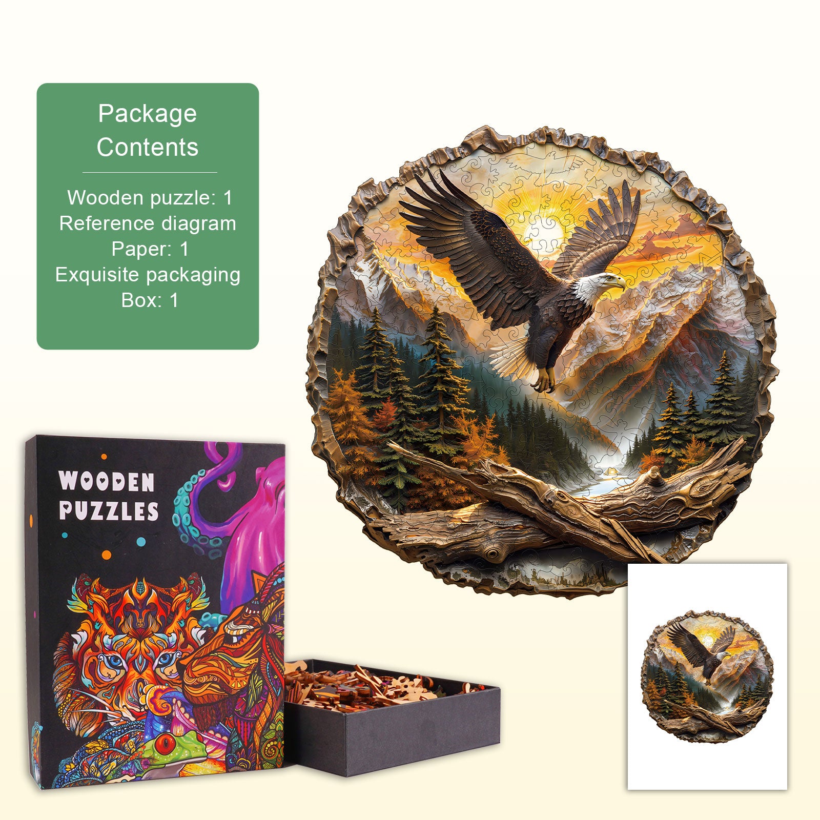 King of the Sky Wooden Jigsaw Puzzle