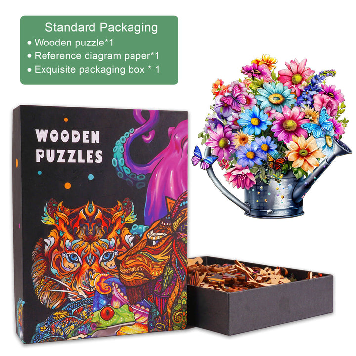 Beautiful Flower Wooden Jigsaw Puzzle - Woodbests