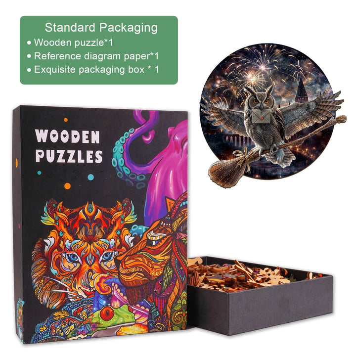 Magic Owl Wooden Jigsaw Puzzle