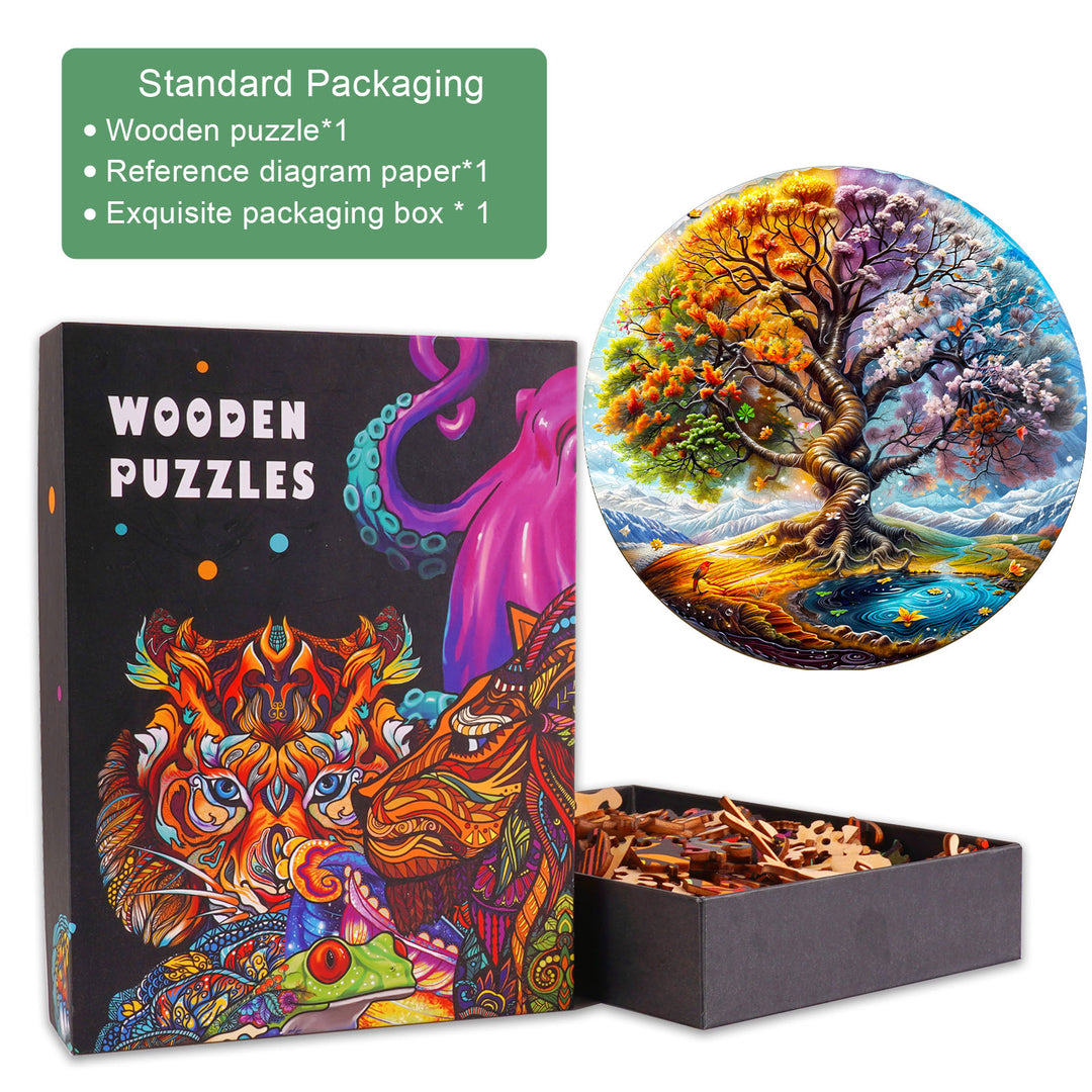 Seasonal Tree of Life-2 Wooden Jigsaw Puzzle