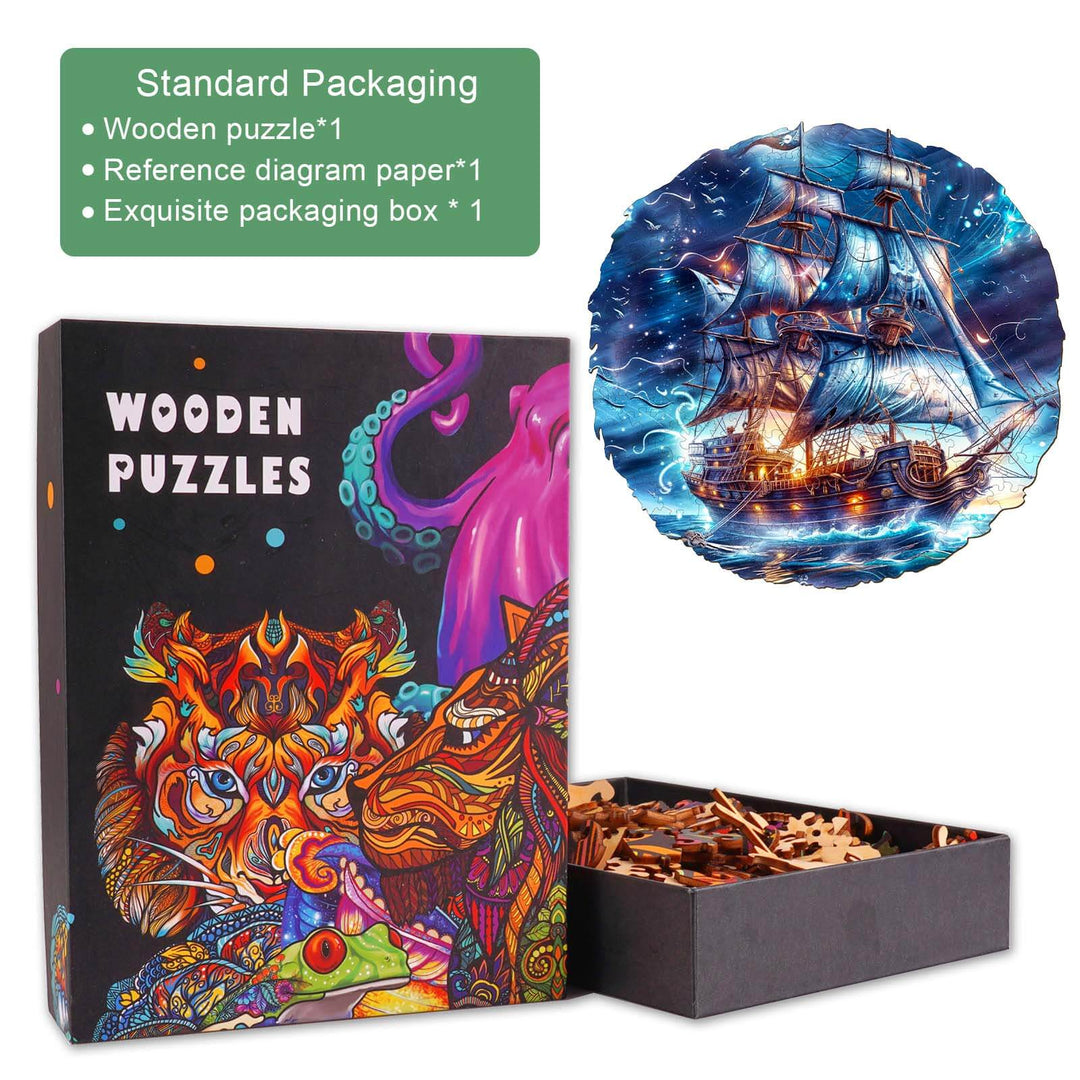 Blue Voyage Wooden Jigsaw Puzzle - Woodbests