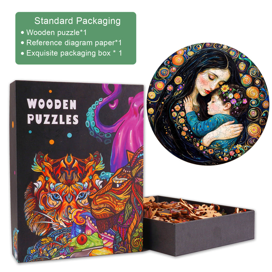 Painting Motherly Love Wooden Jigsaw Puzzle