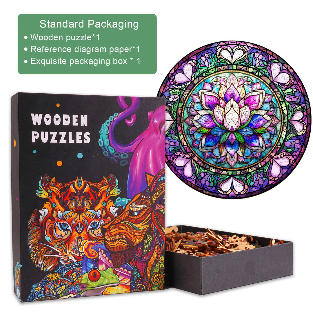 Puzzle en bois Lotus