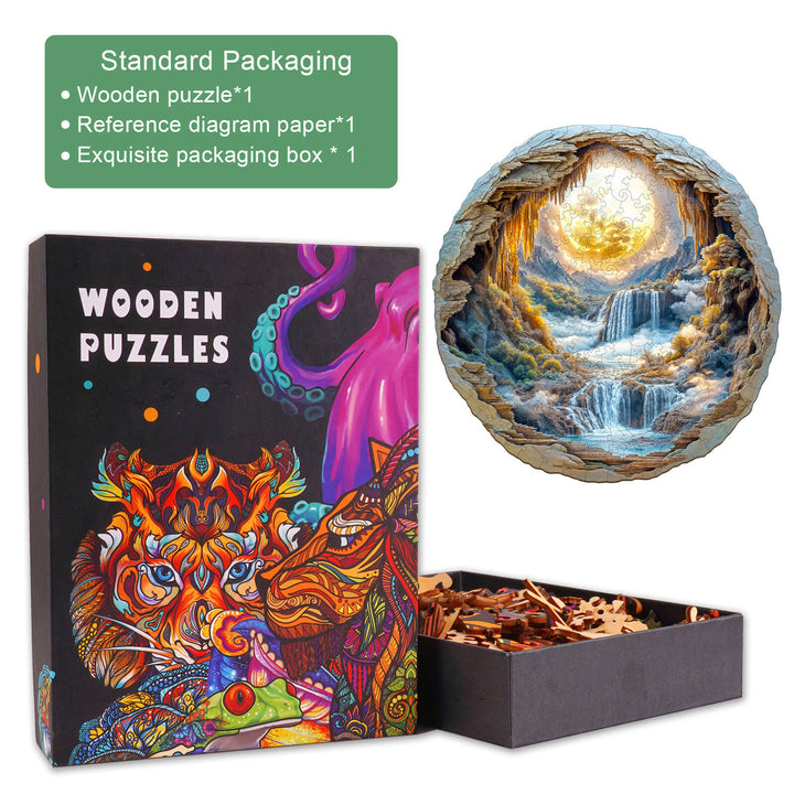 3D Moonlit Wonders Wooden Jigsaw Puzzle