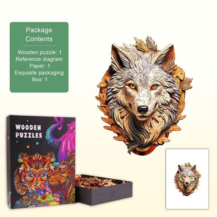 Eternal Wolf Wooden Jigsaw Puzzle