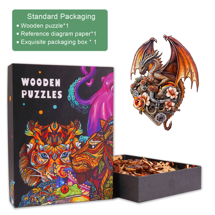 Dragon Heart Machina Wooden Jigsaw Puzzle