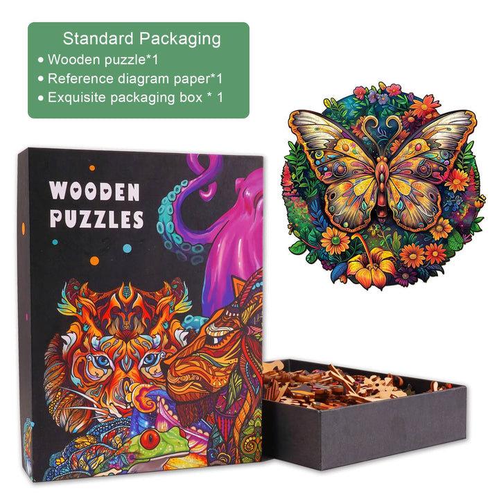Ancient Butterfly-2 Wooden Jigsaw Puzzle