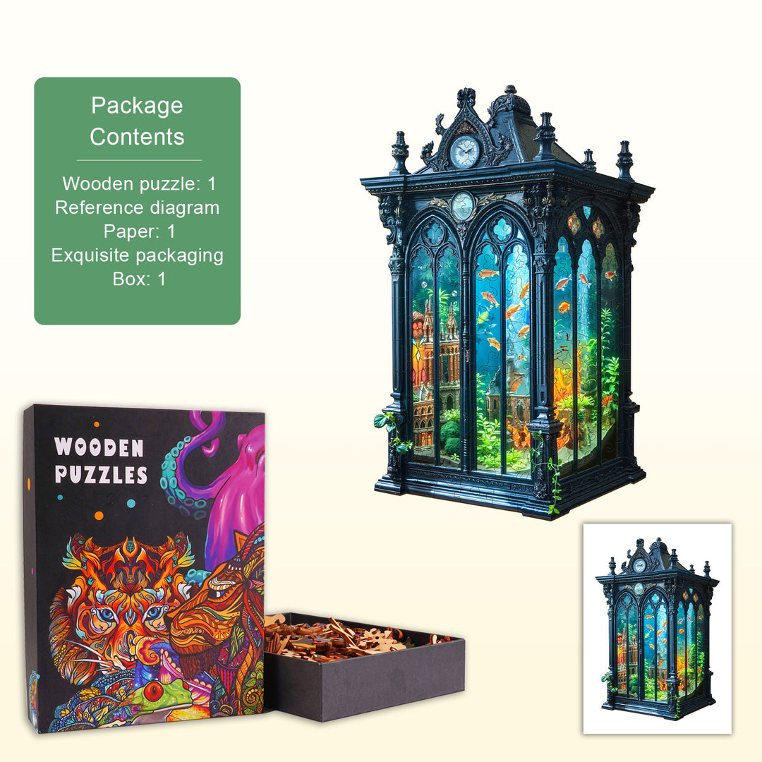 Aqua Time Hall Wooden Jigsaw Puzzle