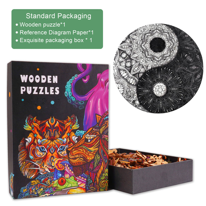 Yin Yang Wooden Jigsaw Puzzle