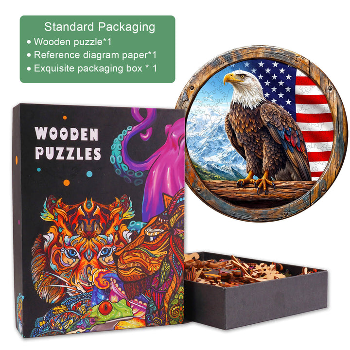 3D Bald Eagle Wooden Jigsaw Puzzle