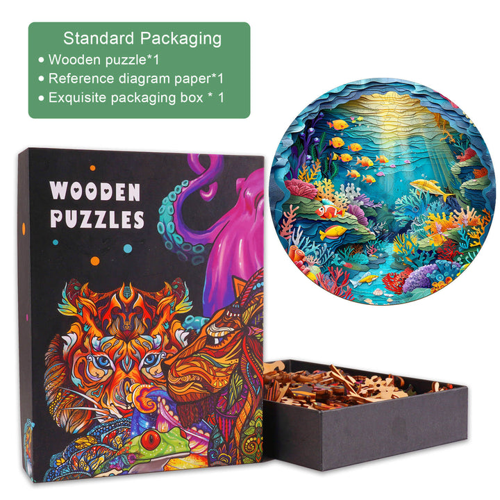 3D sea world Wooden Jigsaw Puzzle