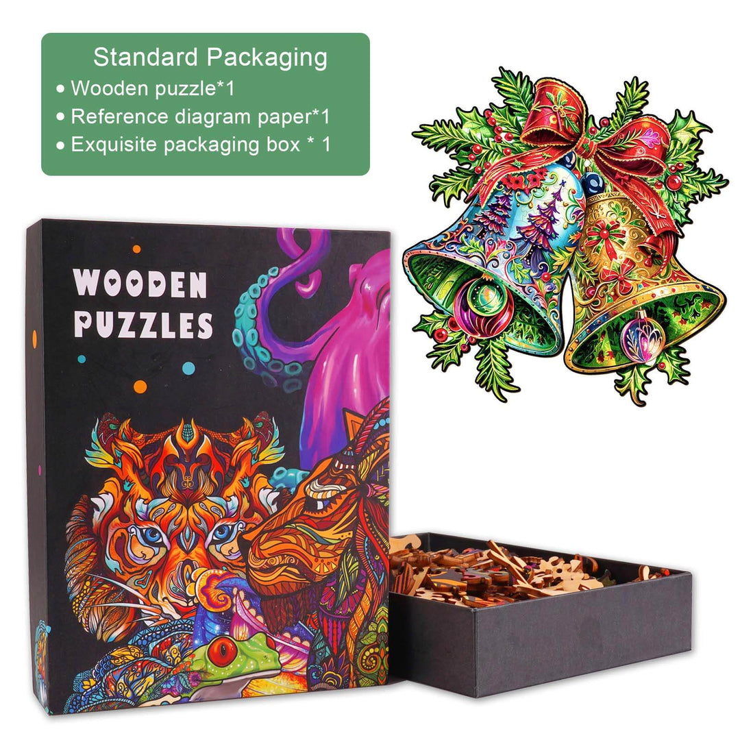 Christmas Bells-1 Wooden Jigsaw Puzzle