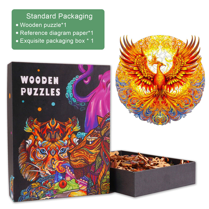 Noble Phoenix Wooden Jigsaw Puzzle-Woodbests