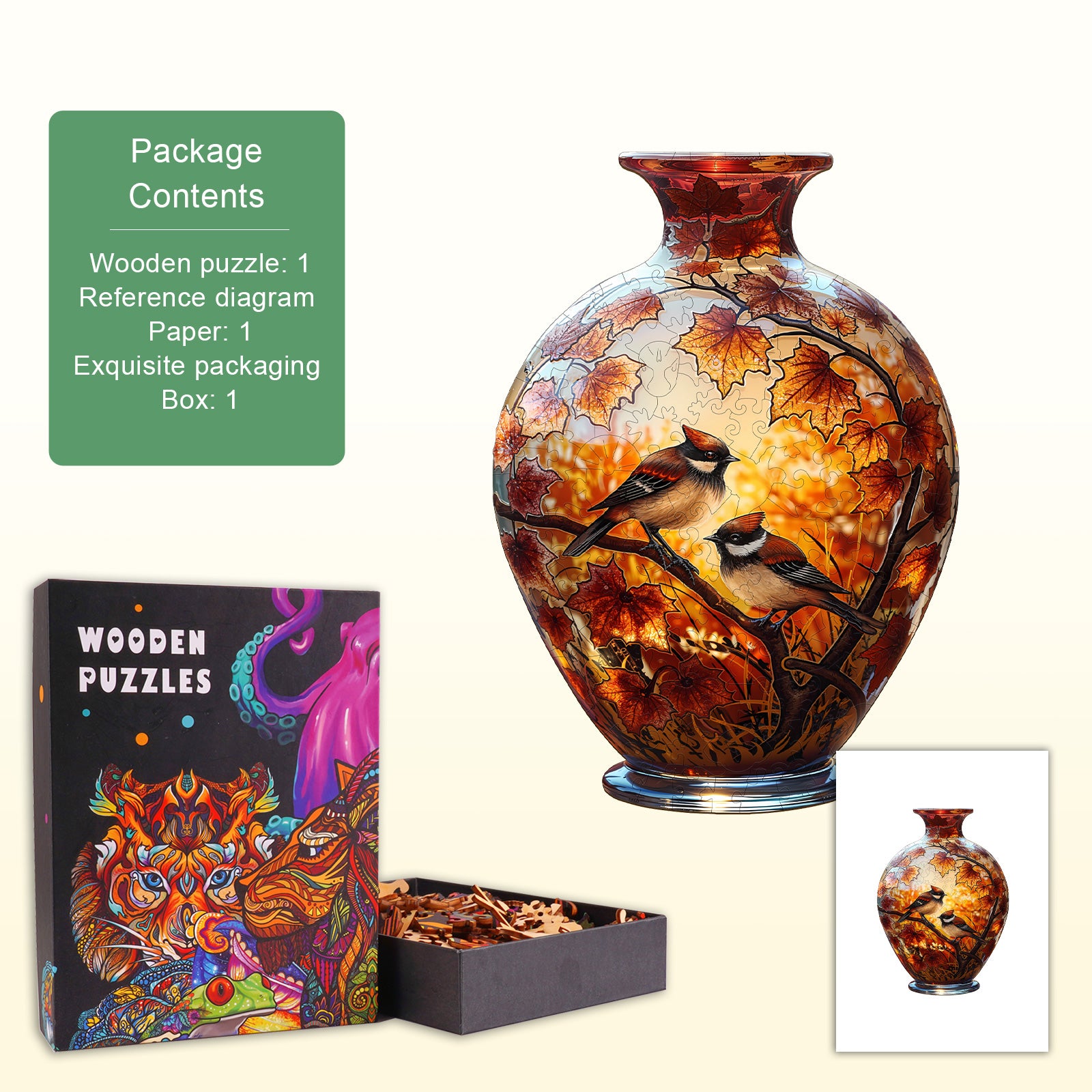 Autumn Murmurs Wooden Jigsaw Puzzle