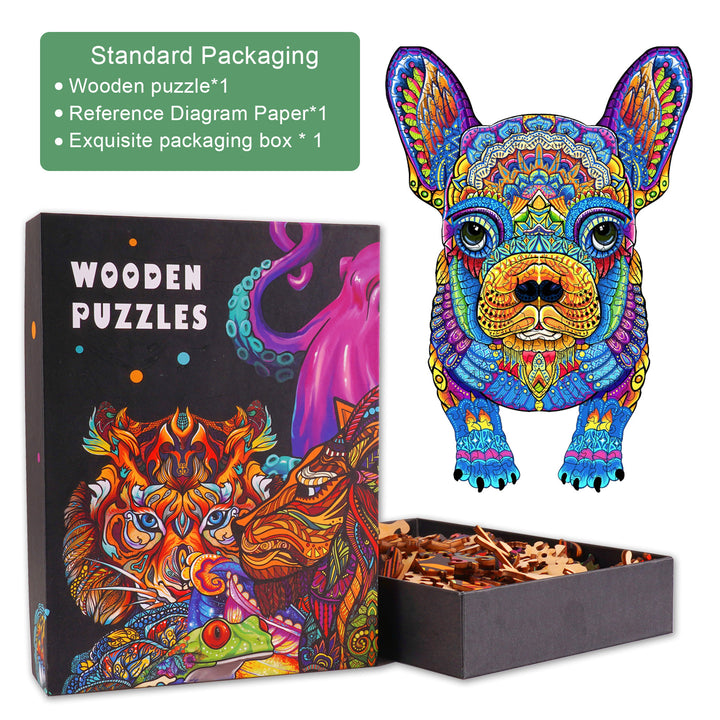 French Bulldog Wooden Jigsaw Puzzle - Woodbests