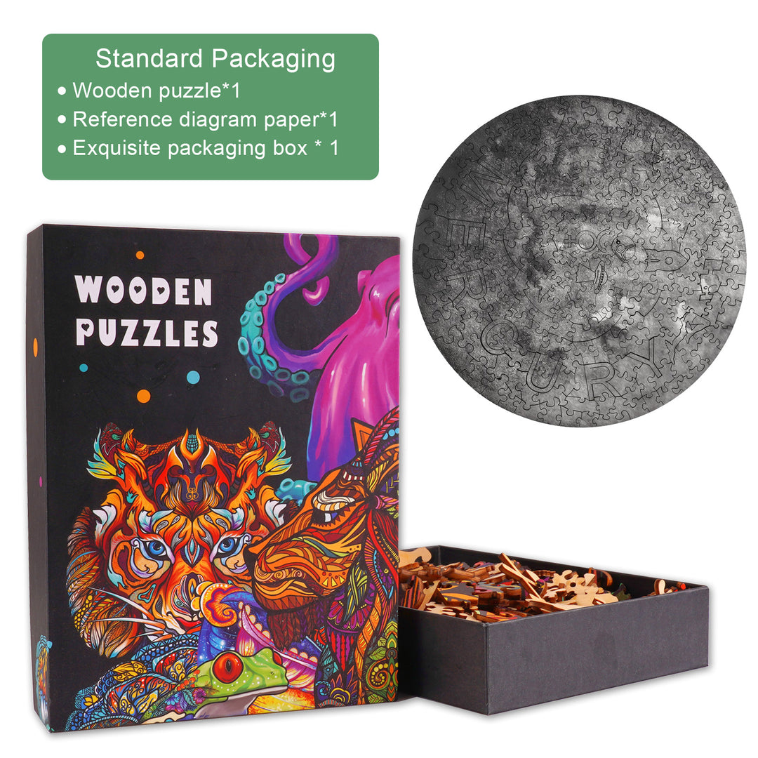 Space Planet Wooden Jigsaw Puzzle-Woodbests