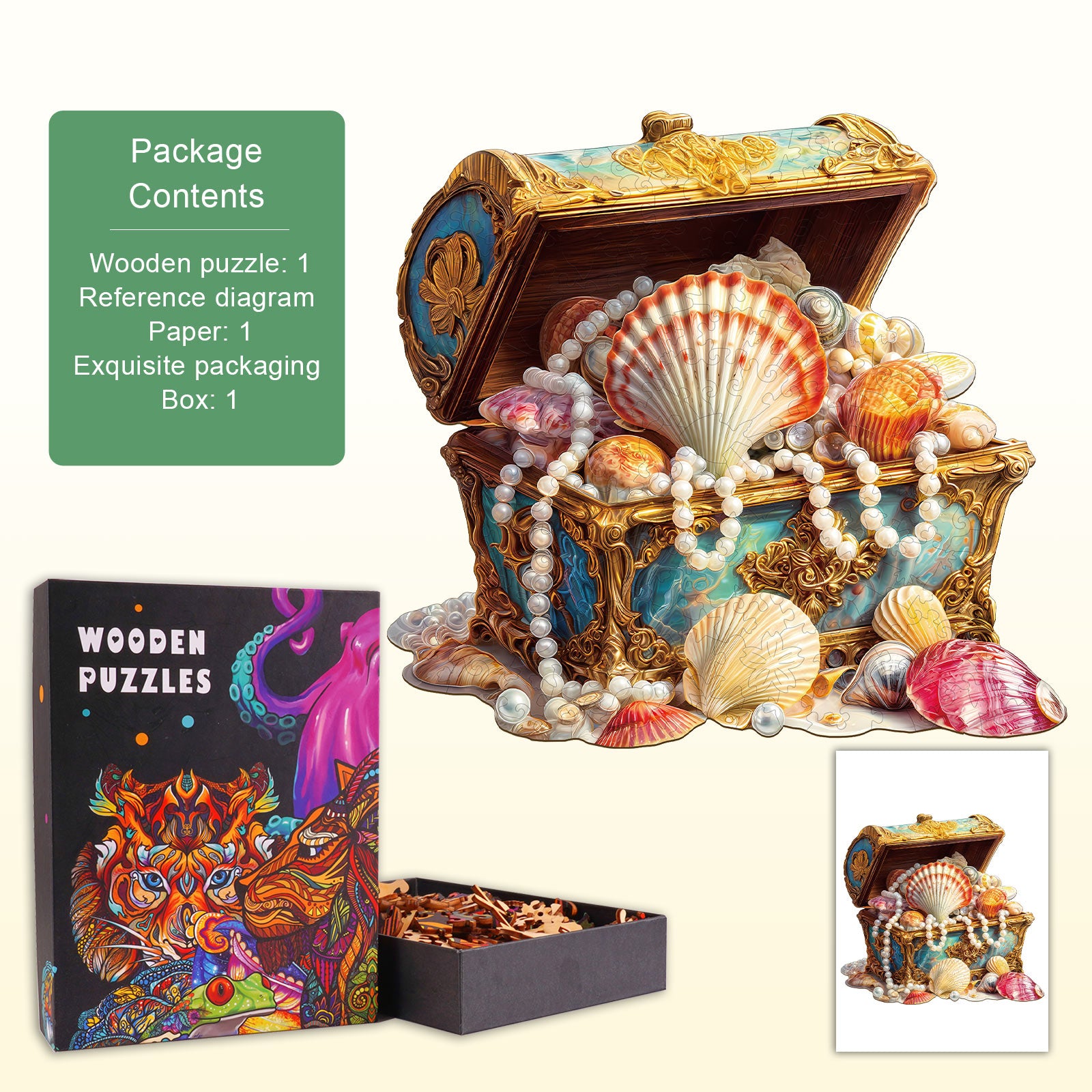 Ocean Riches Wooden Jigsaw Puzzle