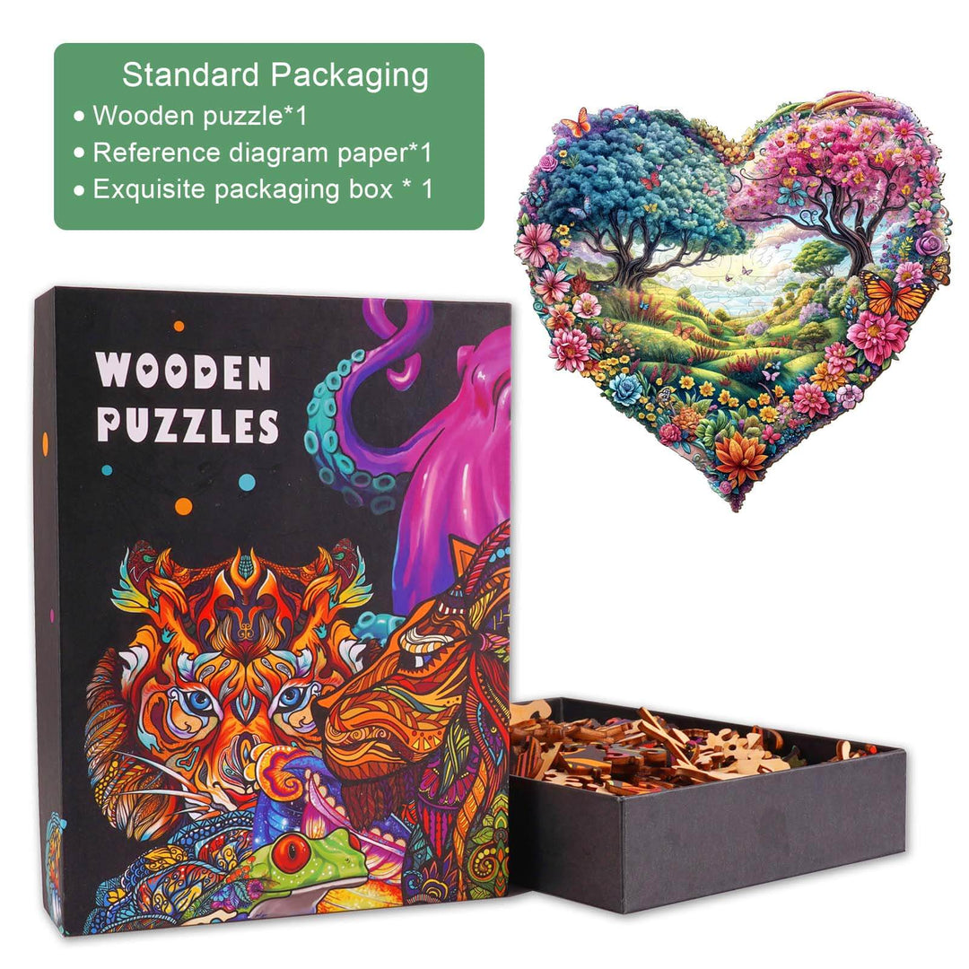 Puzzle en bois Jardin d'amour