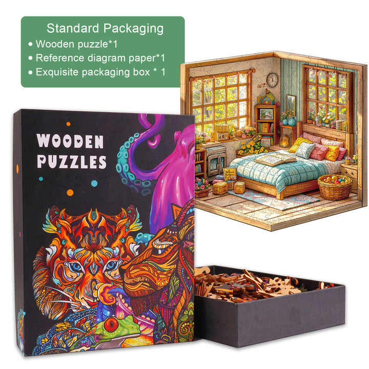 3D Warm Room Wooden Jigsaw Puzzle