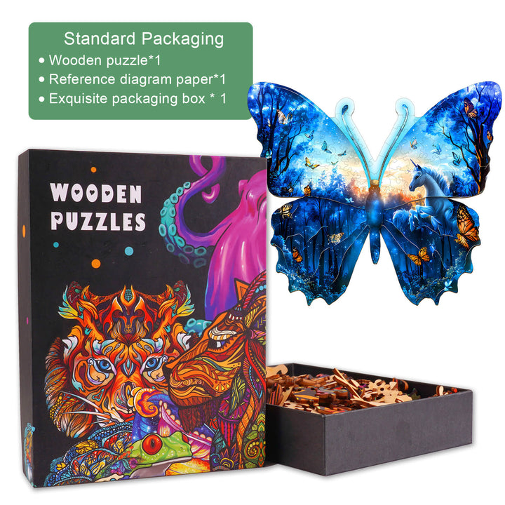 Butterfly Forest Wooden Jigsaw Puzzle