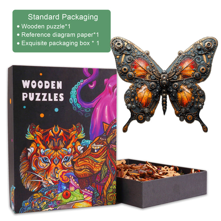 3D Mechanical Butterfly Wooden Jigsaw Puzzle