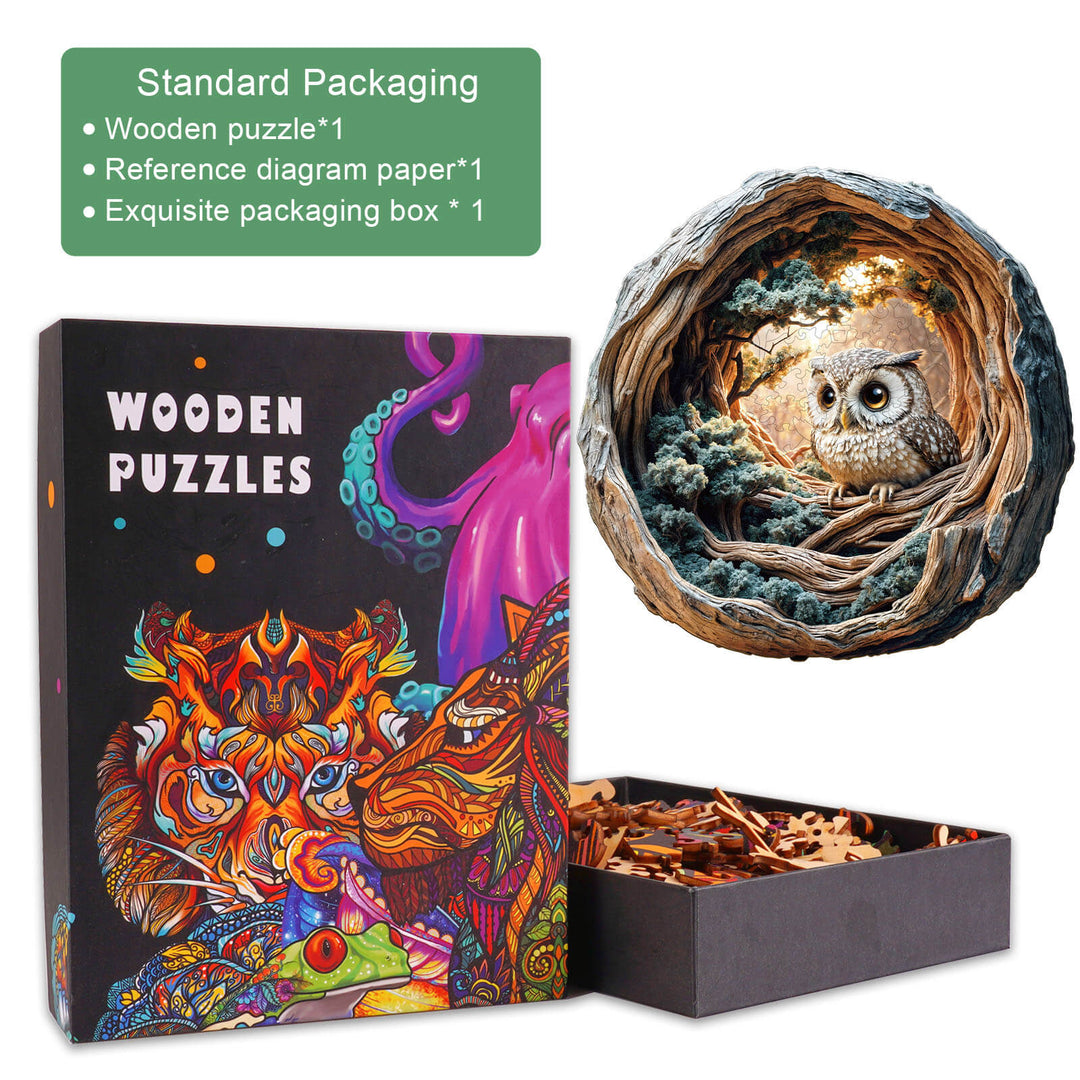 3D Silent Wisdom Wooden Jigsaw Puzzle