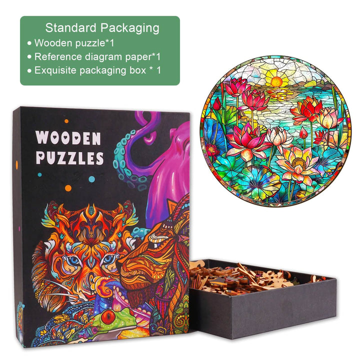 Lotus Wooden Jigsaw Puzzle