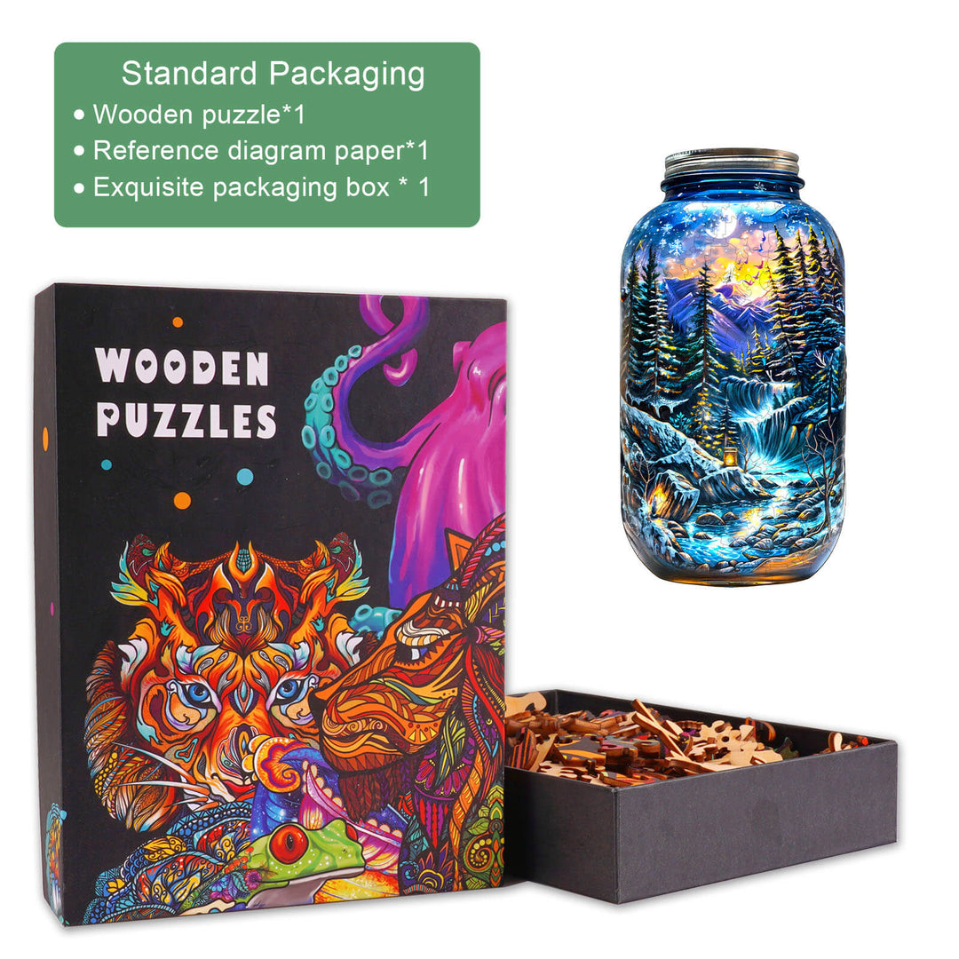 Puzzle en bois Secret Tree Den de Raccoon