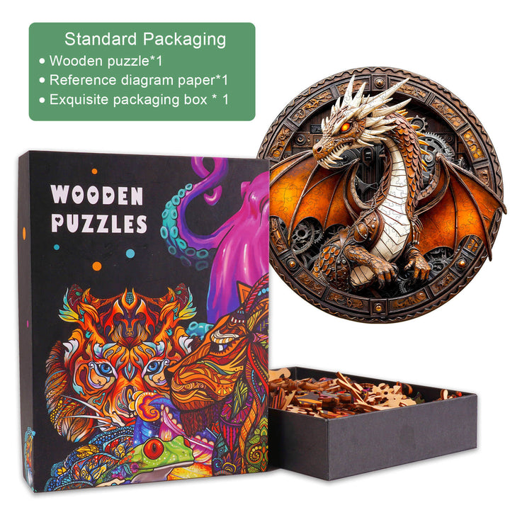 3D Mechanical Dragon-2 Wooden Jigsaw Puzzle