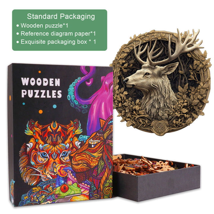 3D Deer Wooden Jigsaw Puzzle