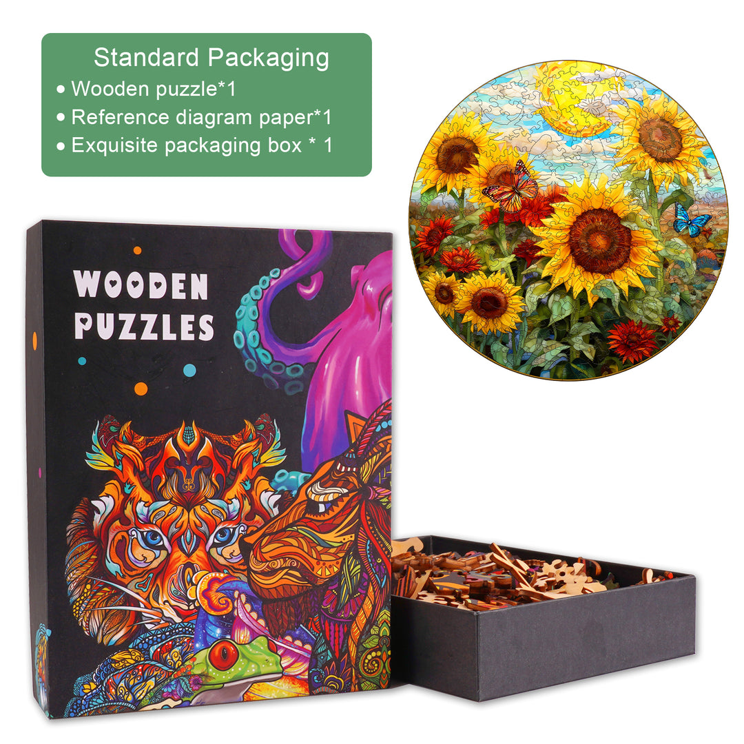 Sunflower Sonata Wooden Jigsaw Puzzle