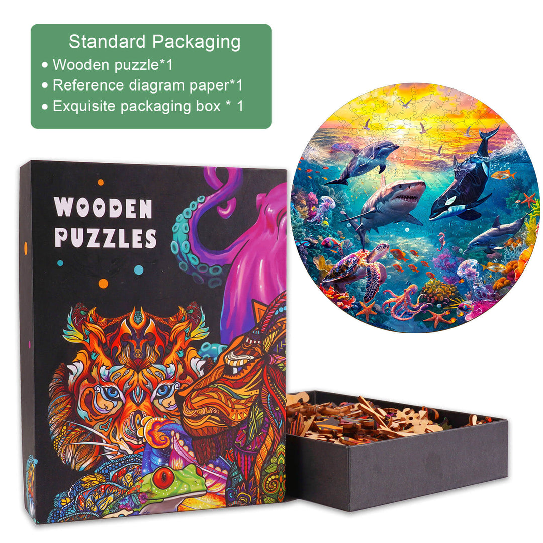 Underwater World Wooden Jigsaw Puzzle - Woodbests