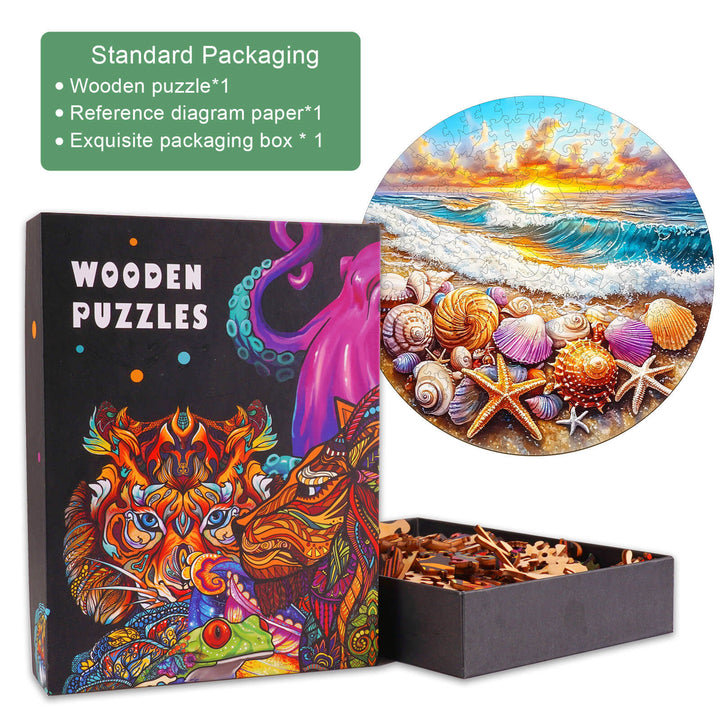 Ocean and Shells-1 Wooden Jigsaw Puzzle - Woodbests